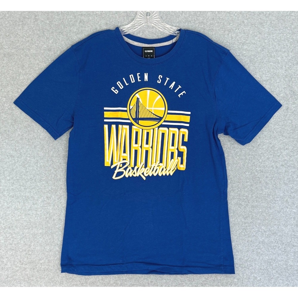 UNK Golden State Warriors T Shirt Mens Large Blue Graphic NBA Basketball Tee